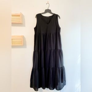 Black Tiered Maxi Dress